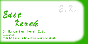 edit kerek business card